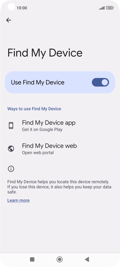 Press the Home key to return to the home screen.