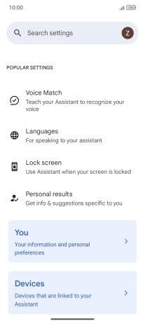Press Voice Match. Press Voice Match.