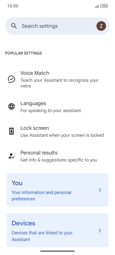 Press Voice Match. Press Voice Match.