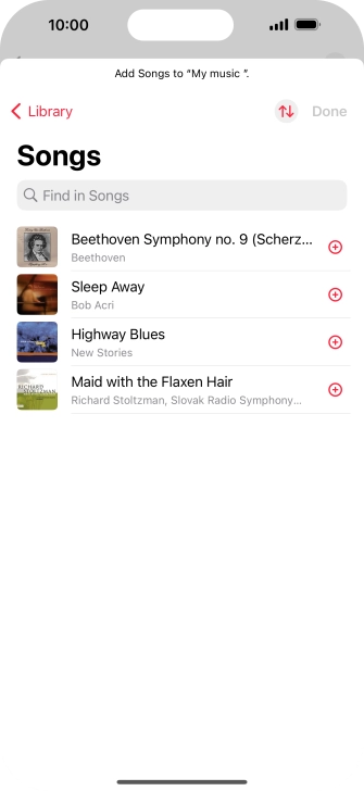 Go to the required category and press the required audio file. Go to the required category and press the required audio file.