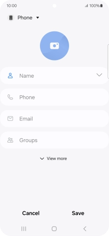 Press the address book drop down list. Press the address book drop down list.