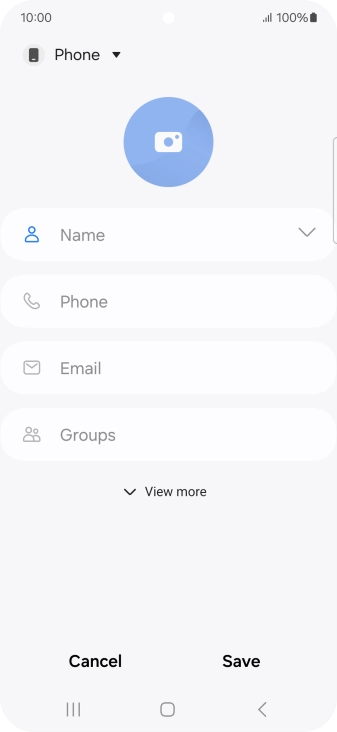 Press the address book drop down list. Press the address book drop down list.