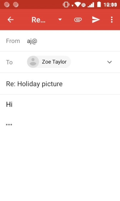 Write the required text and press the send icon. Write the required text and press the send icon.