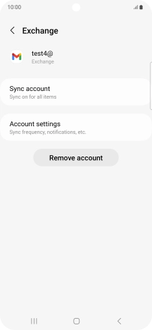 Press Remove account.