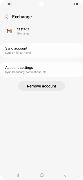 Press Remove account.