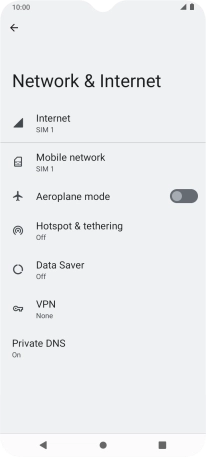 Press Mobile network.