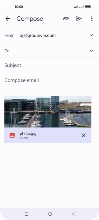 Press the field next to 