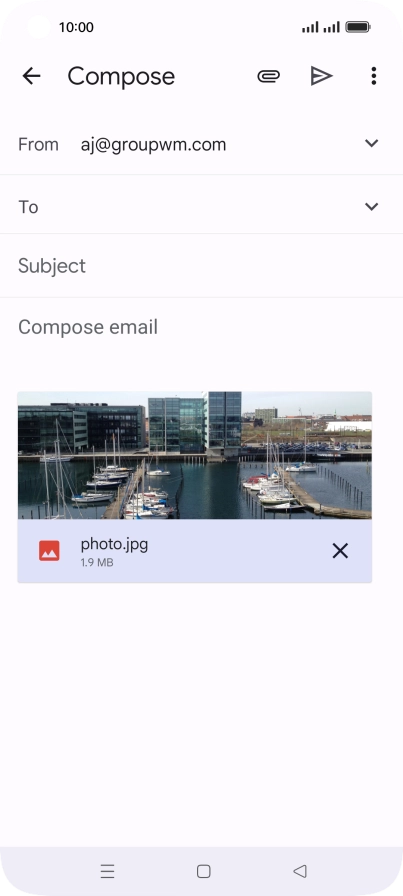 Press the field next to 
