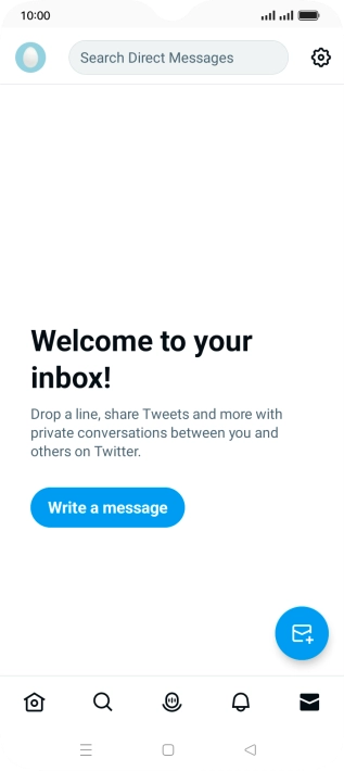 Press the new message icon.