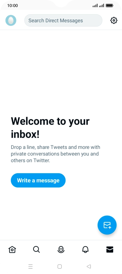 Press the new message icon.