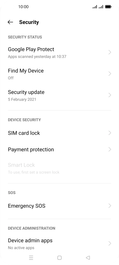 Press Find My Device. Press Find My Device.