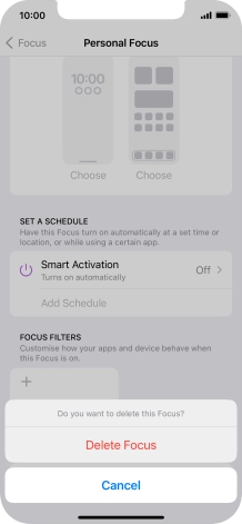 Press Delete Focus. Press Delete Focus.