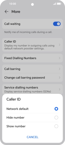 Press Show number to turn on caller identification. Press Show number to turn on caller identification.