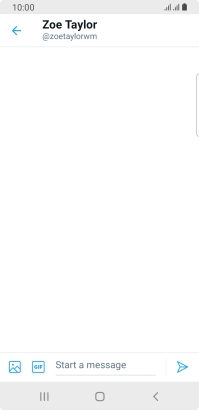 Press the text input field.