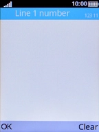 Key in +447836121121 and press the Left selection key.