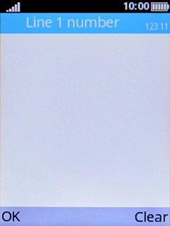 Key in +447836121121 and press the Left selection key.