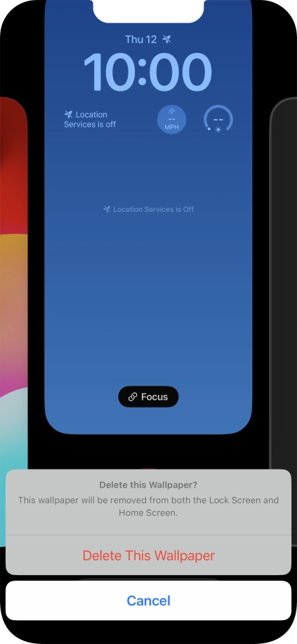 Press Delete This Wallpaper.