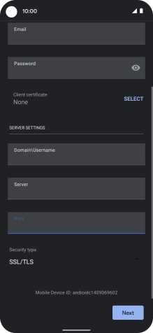 Press the drop down list below 