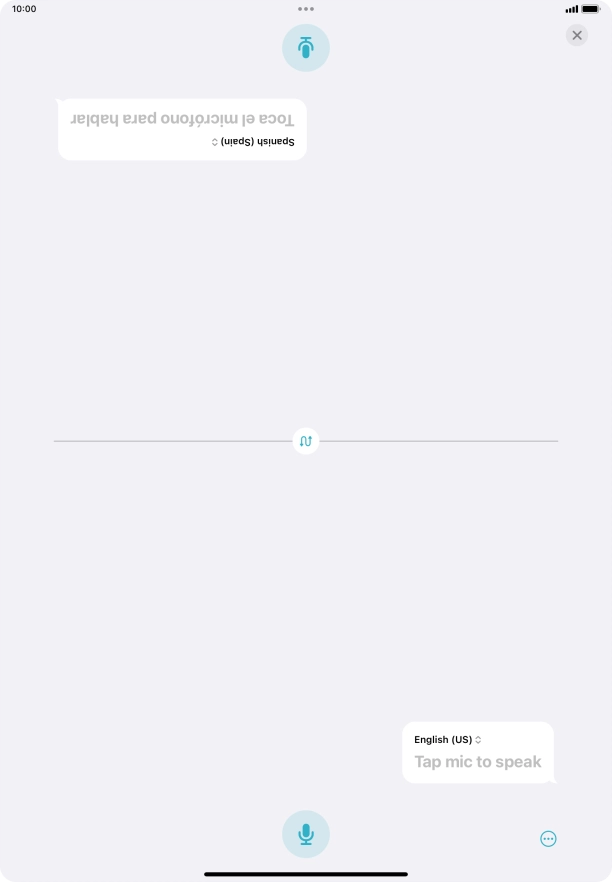 Press the end icon to end two-way view.