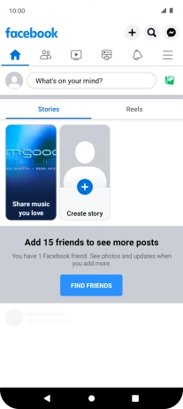 Press the text input field.