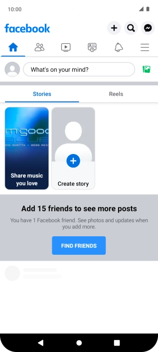 Press the text input field.