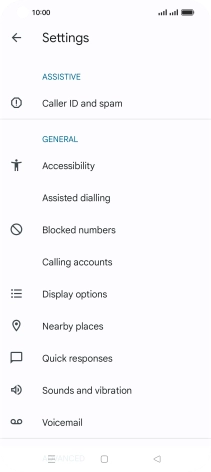 Press Calling accounts.