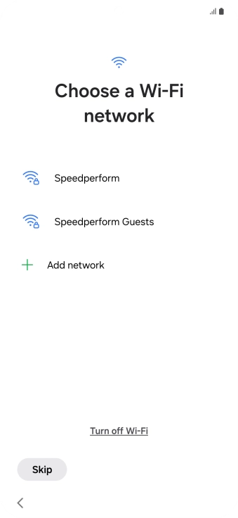 Press the required Wi-Fi network. Press the required Wi-Fi network.