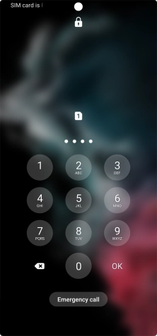 Key in the new PIN again and press OK.