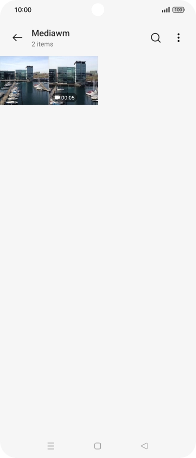 Press and hold any picture or video clip. Press and hold any picture or video clip.