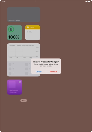 Press Remove. Press Remove.