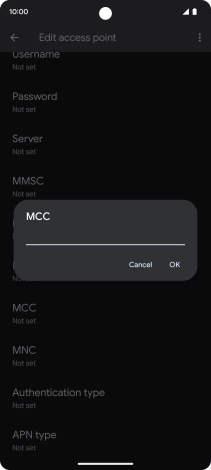 Key in 234 and press OK.