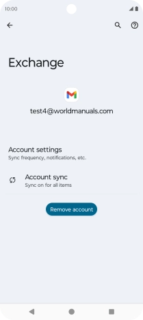 Press Remove account. Press Remove account.