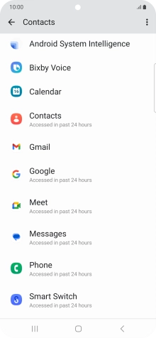 Press the required app.