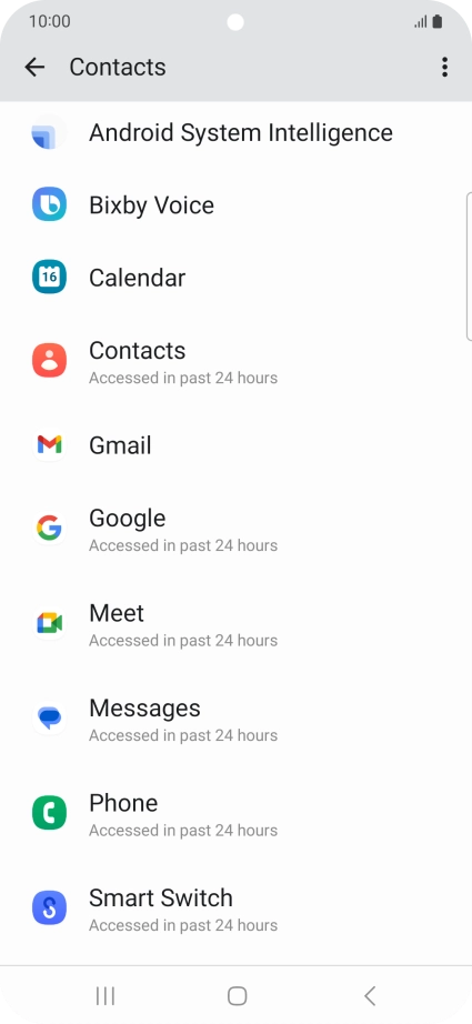 Press the required app.