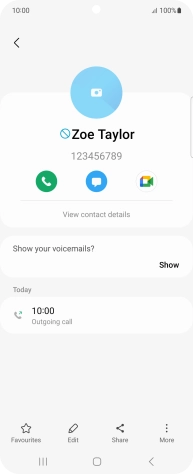 Press the Home key to return to the home screen.
