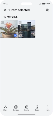 Press the select all icon.