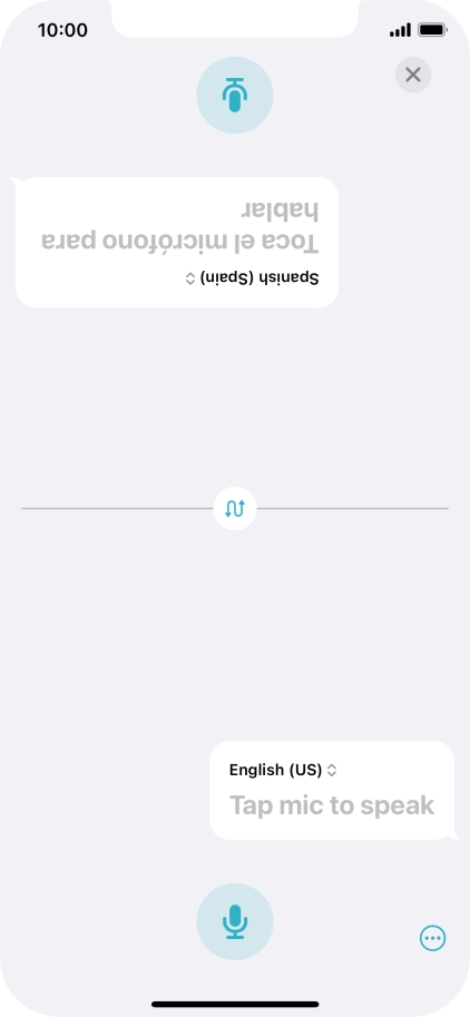 Press the end icon to end two-way view. Press the end icon to end two-way view.