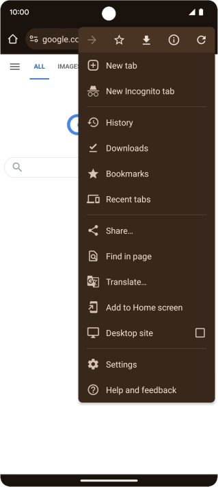 Press Settings. Press Settings.