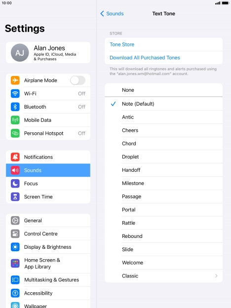 Press the required message tones to hear them.