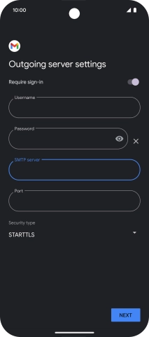 Press the field below 