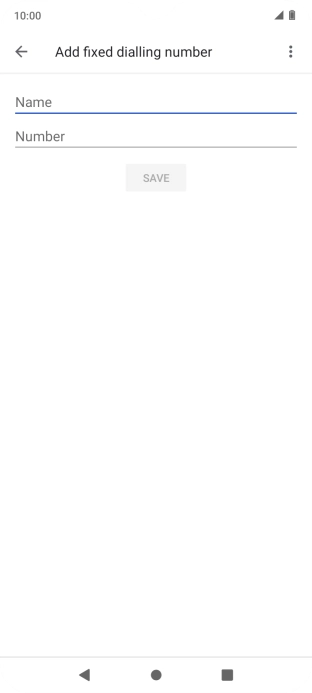 Press Name and key in the required name. Press Name and key in the required name.