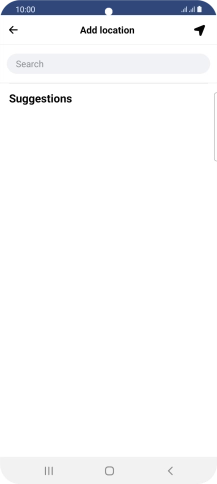 Press the search field and key in the required search word.