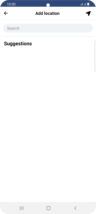 Press the search field and key in the required search word.
