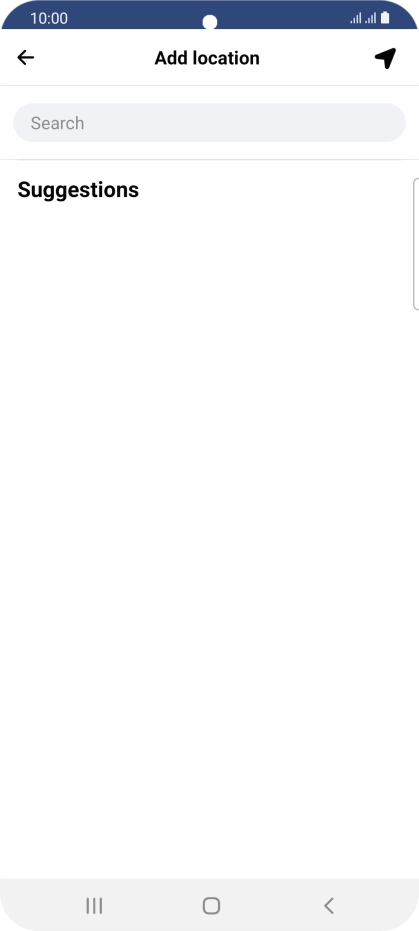 Press the search field and key in the required search word.