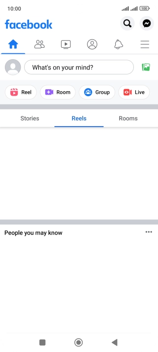 Press the text input field.