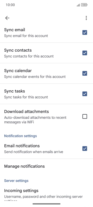 Press the field next to 