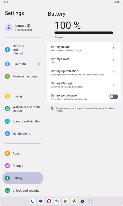 Press Battery optimization.
