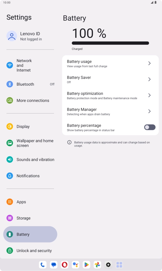 Press Battery optimization.