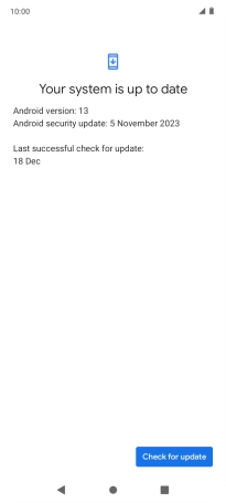 Press Check for updates. If a new software version is available, it's displayed. Follow the instructions on the screen to update the phone software.