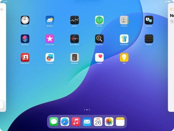 Press the required app.